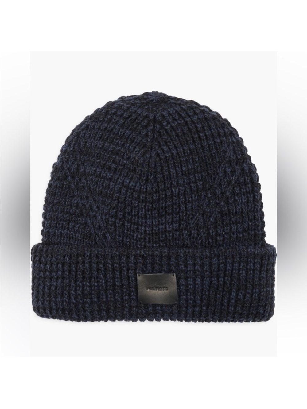 AllSaints Angled Stitch Marled Beanie